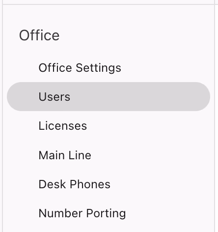 Admin settings in Dialpad