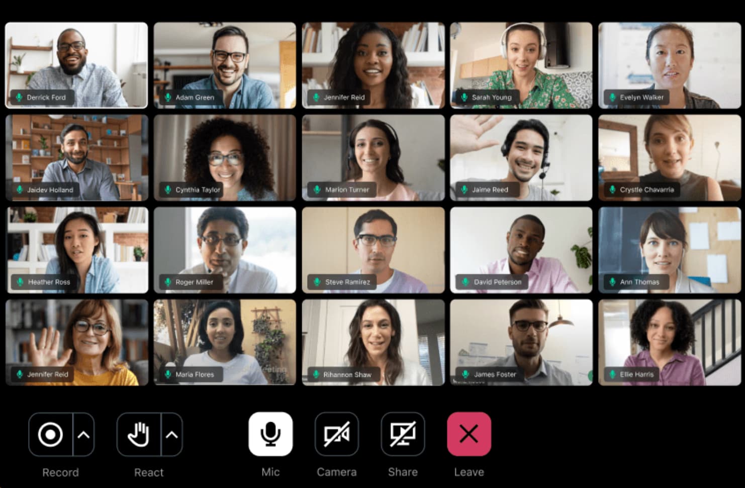 GoTo Meeting user interface